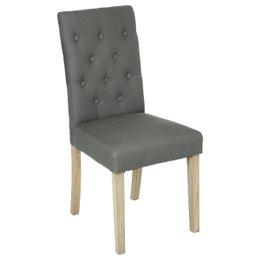 CHAISE CANVAS GRIS CLEVA