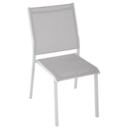 CHAISE ESSENTIA EMPILABLE GALET BLANC