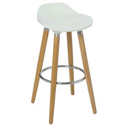 TABOURET DE BAR BLANC FILEL