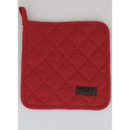 MANIQUE CHEF 20X20CM COTON TERRACOTTA