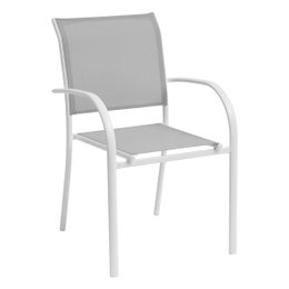 FAUTEUIL PIAZZA GALET BLANC