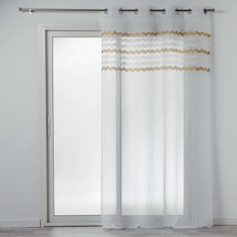 PANNEAU VOILE A OEILLETS 140X240CM SANDINA BLANC LIN