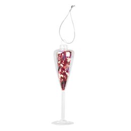 SUSPENSION COUPE SEQUINS ROUGE H.14CM