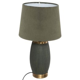 LAMPE CYLD VERT CEDRE SEFA H.43.5CM