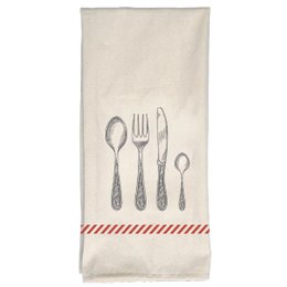 TORCHON IMP JACQUES 50X70CM COTON ECRU COUVERTS