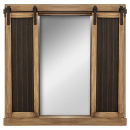 MIROIR VOLET ARDOISE D.76X76CM