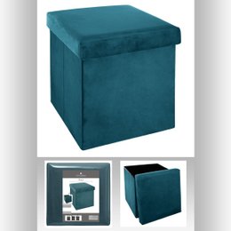 POUF PLIABLE VELOURS CANARD TESS