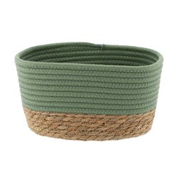 PANIER RECTANGULAIRE 23X15X13.5CM KAKI NATUREL