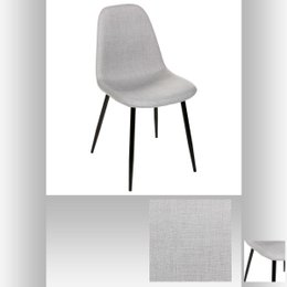 CHAISE GRIS PIED NOIR TYKA