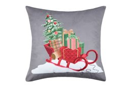 FANTASTIQUE COUSSIN TRAINEAU TAUPE 40X40CM