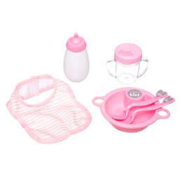 SET ACCESSOIRES REPAS POUPEE