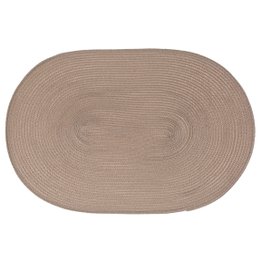 SET DE TABLE TRESSE OVAL TAUPE