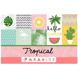 SET DE TABLE 28.5X43.5 CM PVC IMPRIME SWEET PARADISE
