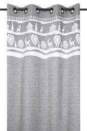 VALBONNAIS RIDEAU 135X260CM OEIL GRIS