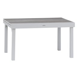 TABLE PIAZZA EXTENSIBLE ALUMINIUM SMOKE 10 PLACES
