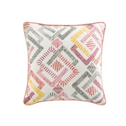 COUSSIN PASSEPOIL 40 X 40 CM COTON IMPRIME ZOUALA