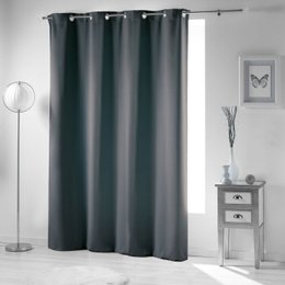RIDEAU A OEILLETS 135X280CM OCCULT UNI ARDOISE