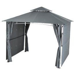 TONNELLE AMALYA 3X3M AUVENT ARDOISE