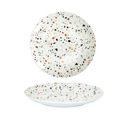 ASSIETTE EFFET TERRAZZO D26CM