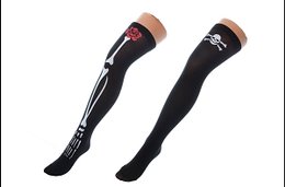 COLLANTS SQUELETTE TETE DE MORT ADULTE ADULTE