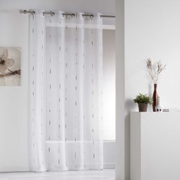 PANNEAU A OEILLETS 140X260CM CHENILLA NATUREL