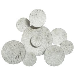 DECO MURALE METAL ROND 75X61CM