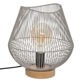 LAMPE METAL FIL GRIS JENA H.28CM