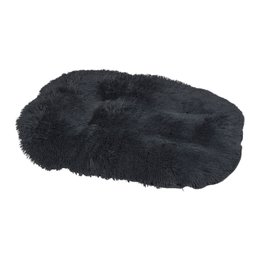 COUSSIN FLOCON REVERSIBLE 87X55X5CM FLUFFY ANTHRACITE