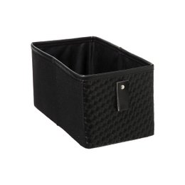 BOITE RANGEMENT 15X31CM CUIR TRESSE