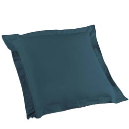 TAIE D OREILLER VOLANT PLAT 63X63CM LINA BLEU NUIT
