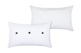 OMBELINE COUSSIN 30X50CM BLANC