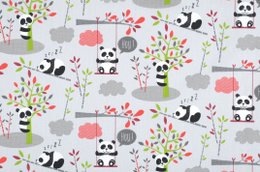 PANDIPANDA CRETONNE 160CM COTON GRIS-1