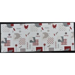 TAPIS IMP 50X130CM VINYLE POULETTE