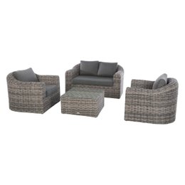 SALON MOOREA TERRE D OMBRE 4 PLACES