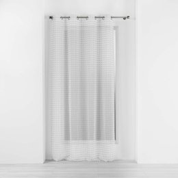 PANNEAU A OEILLETS 140X240CM POMPONS POMPONELLA BLC GRIS