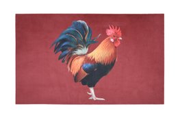 MARIANNE TAPIS RUBBER 45X75CM ROUGE