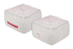 AMELIA POUF 40X40X30 NATUREL