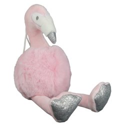 PELUCHE POMPON FLAMANT 25CM