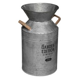 POT LAIT DECO METAL ZINC H.37CM