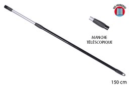 MANCHE  1.50M  TELESCOPIQUE NOIR