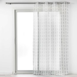 PANNEAU A OEILLETS 140X240CM SABLE IMPRIME LETIKO BLANC