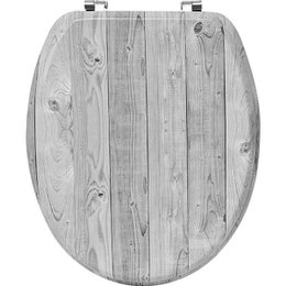 ABATTANT WC MDF 18 POUCES ATTACHES ACIER INOXYDABLE 3 FACES