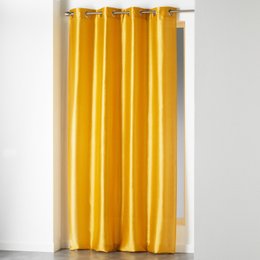 RIDEAU A OEILLETS 140X240CM SHANA MOUTARDE