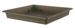 SOUCOUPE RESINE PLATEAU 35 X 35 GRIS