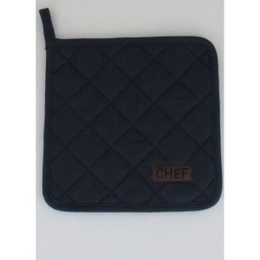 MANIQUE CHEF 20X20CM COTON BLEU