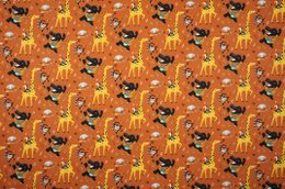 JAZZY CRETONNE 160CM COTON ORANGE-1