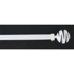 KIT EXT 120 210 CM D19 EMBOUT VILLALOUISE BLANC LAQUE