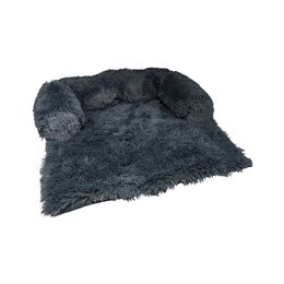 PROTEGE CANAPE AVEC TRAVERSIN 80X75X15CM FLUFFY ANTHRACITE