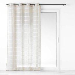 PANNEAU A OEILLETS 140X240CM EFFET LIN TISSE NOUNA