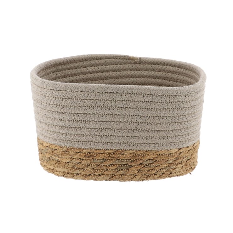 PANIER RECTANGULAIRE 23X15X13.5CM TAUPE NATUREL